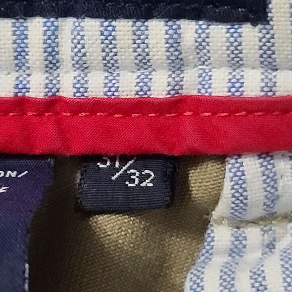 Tommy Hilfiger Mens Khaki Pants Beige Size 31X30 100% Cotton Zip Button Pockets - Picture 7 of 12